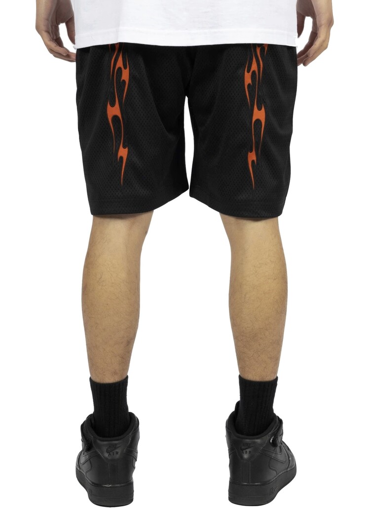 Pleasures Flame Mesh Shorts 'Black'