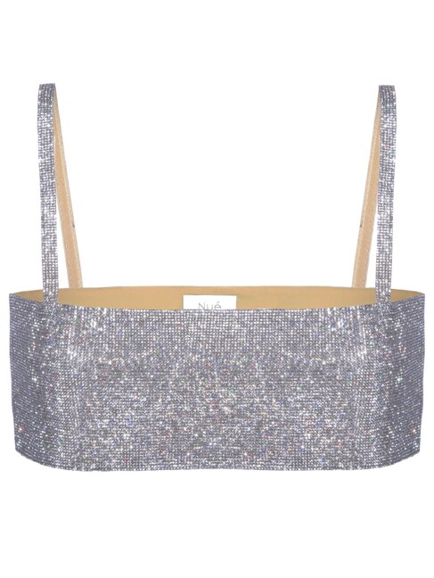 Charlotte Top with Crystals in Silk Lining