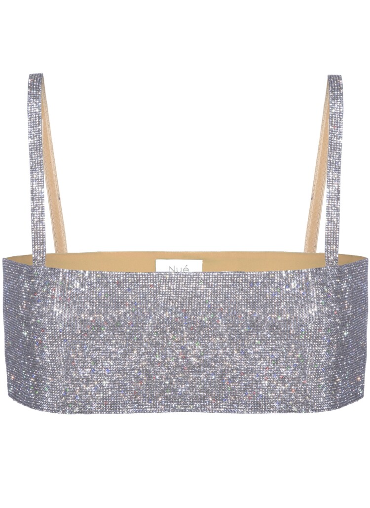 Charlotte Top with Crystals in Silk Lining