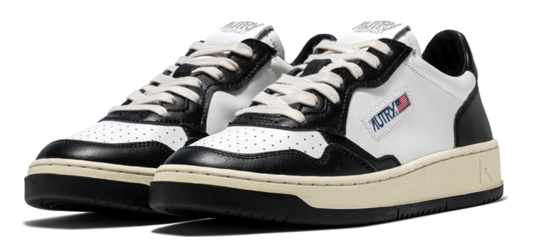 AUTRY Medalist Leather Low Sneakers 'Black/White' (Women's)