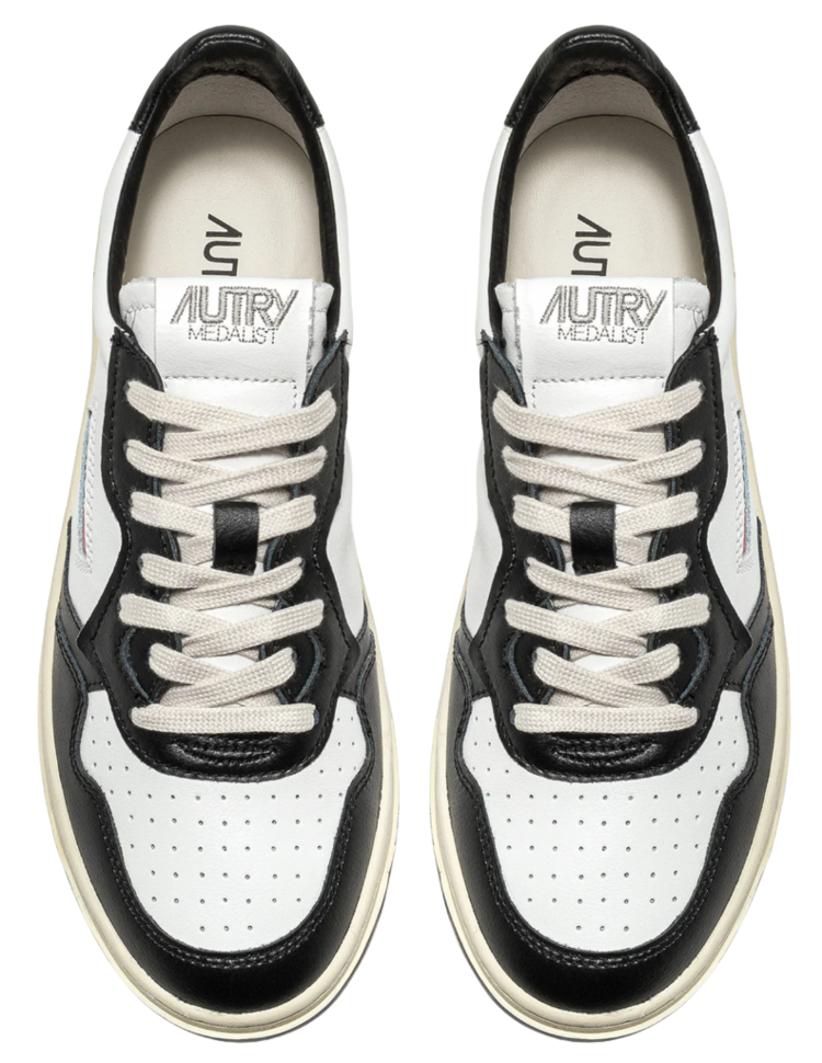 AUTRY Medalist Leather Low Sneakers 'Black/White' (Women's)