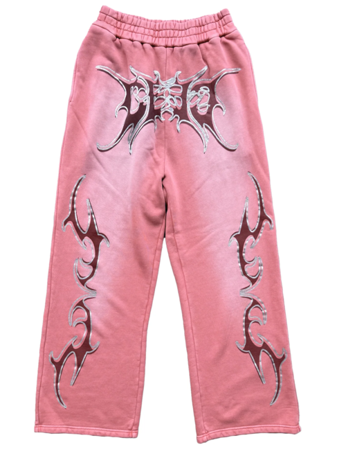 CEEC LA Glitter Layered Print Sweatpants 'Dirty Pink'