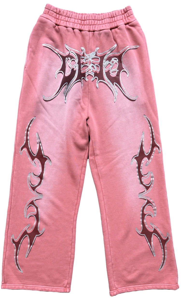CEEC LA Glitter Layered Print Sweatpants 'Dirty Pink'