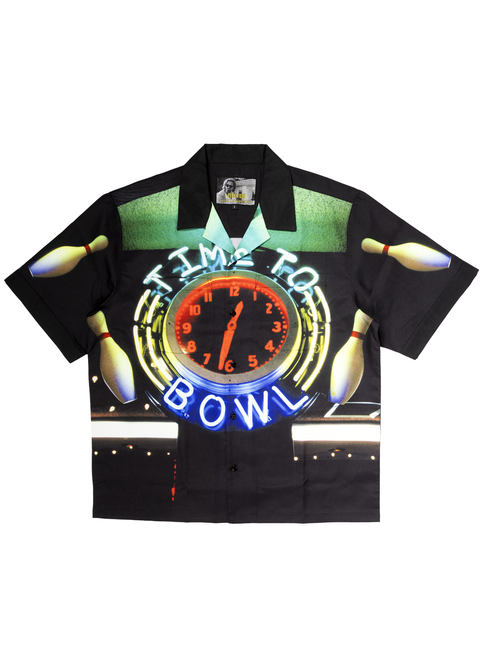 Pleasures The Big Lebowski Time Bowling Button Down Shirt 'Black'