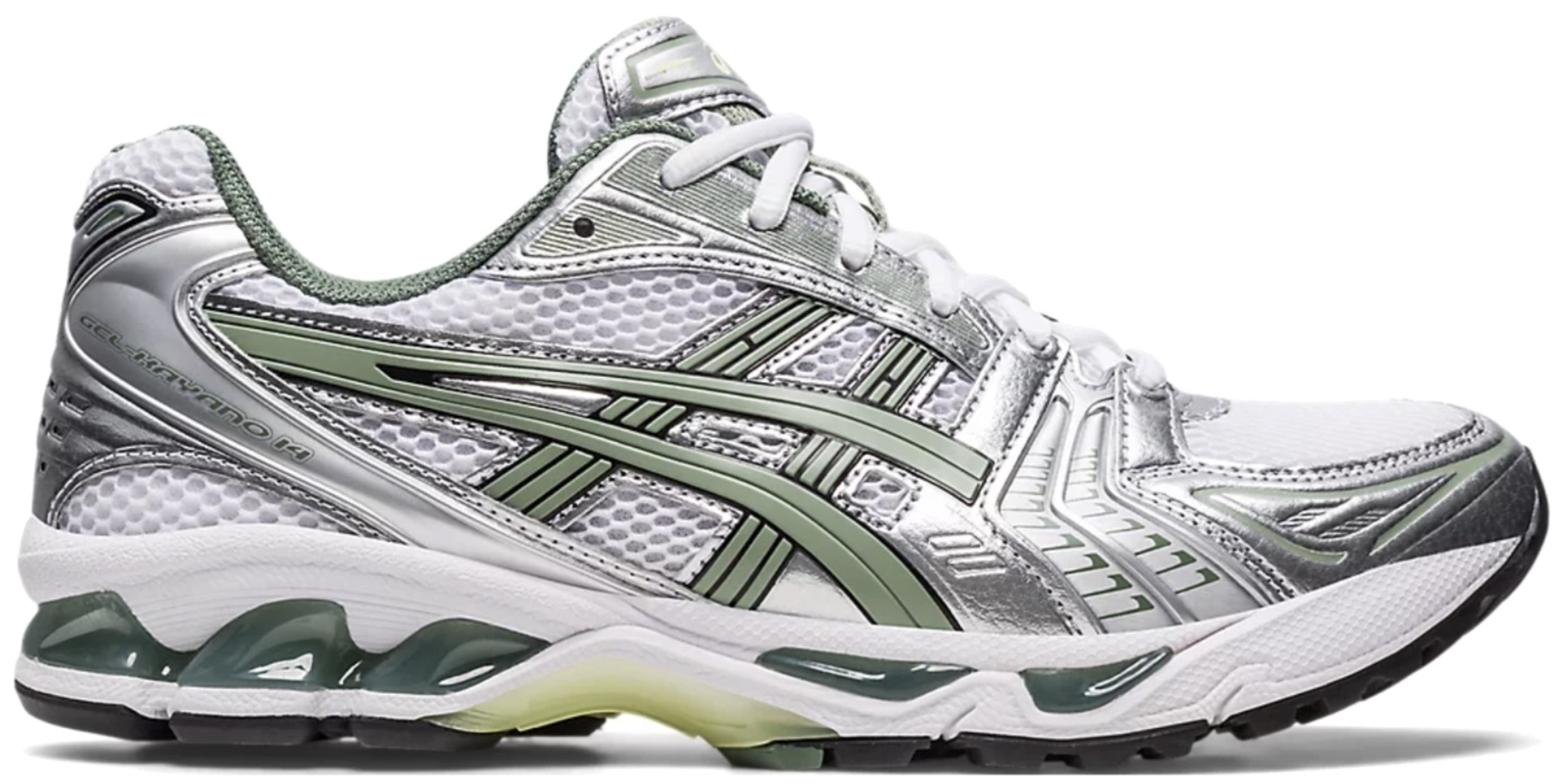 【ASICS】GEL-KAYANO 14 White/Slate Grey Asics Gel-Kayano 14 Sneakers 'White/Slate Grey' | HALO