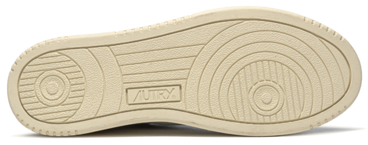 AUTRY Medalist Leather Low Sneakers 'White/White/Green'