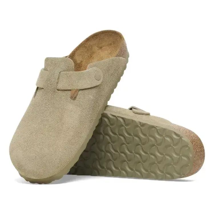 Birkenstock Boston Suède 'Faded Khaki'