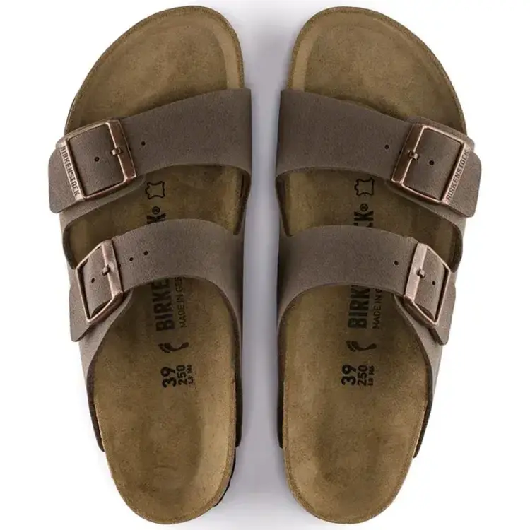 Birkenstock Arizona Birko-Flor Birkibuc 'Mocca'