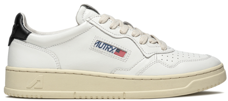 AUTRY Medalist Leather Low Sneakers 'White/Black'