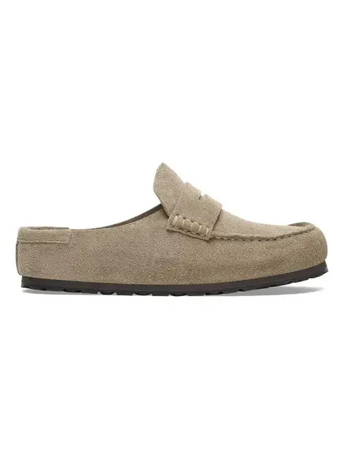 Birkenstock Naples Wrapped Suede Leather Shoes 'Taupe'