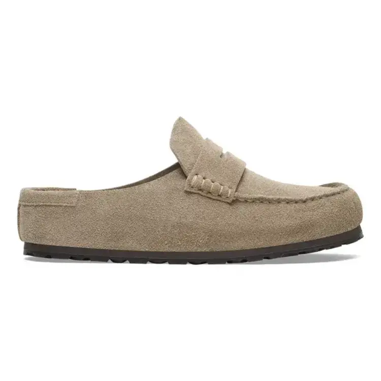 Birkenstock Naples Wrapped Suede Leather Shoes 'Taupe'