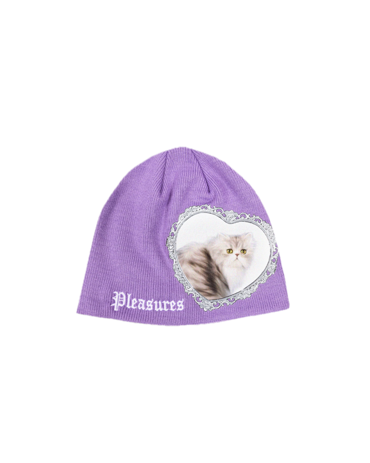 Pleasures Kitty Skully Hat 'Eggplant'
