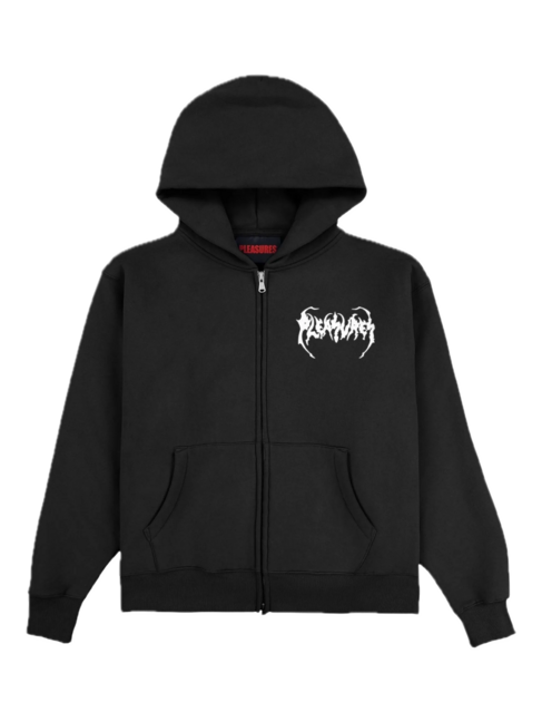 Pleasures Pond Zip Hoodie 'Black'