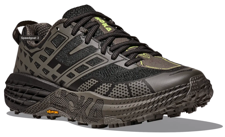 HOKA U Speedgoat 2 Sneakers 'Black/Asphalt Grey'