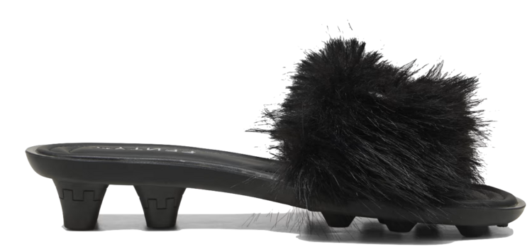 Puma FENTY Slide Chic Fur 'Black'
