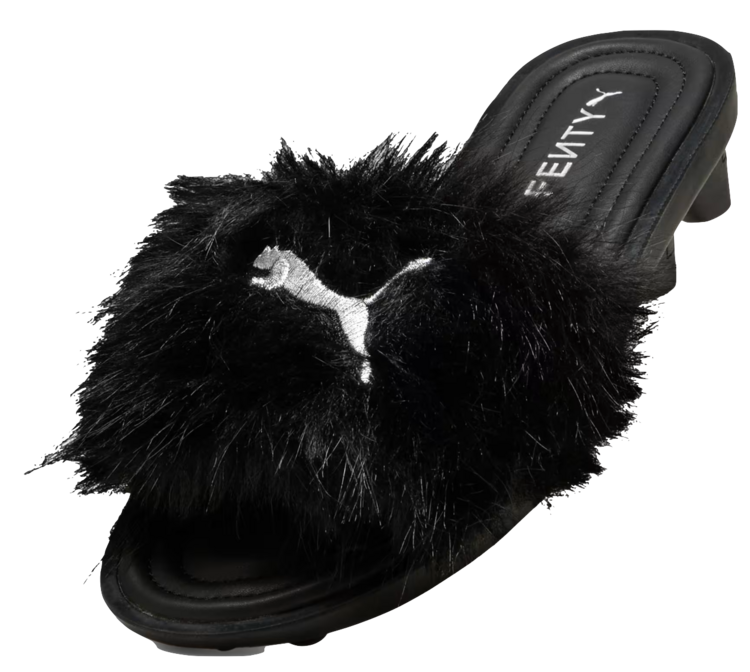 Puma FENTY Slide Chic Fur 'Black'