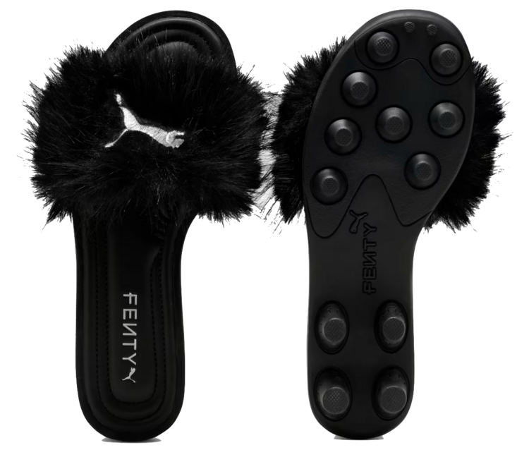 Puma FENTY Slide Chic Fur 'Black'