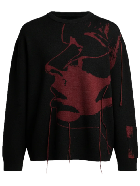 FINE CHAOS Kiss of Death Knit Sweater 'Black'