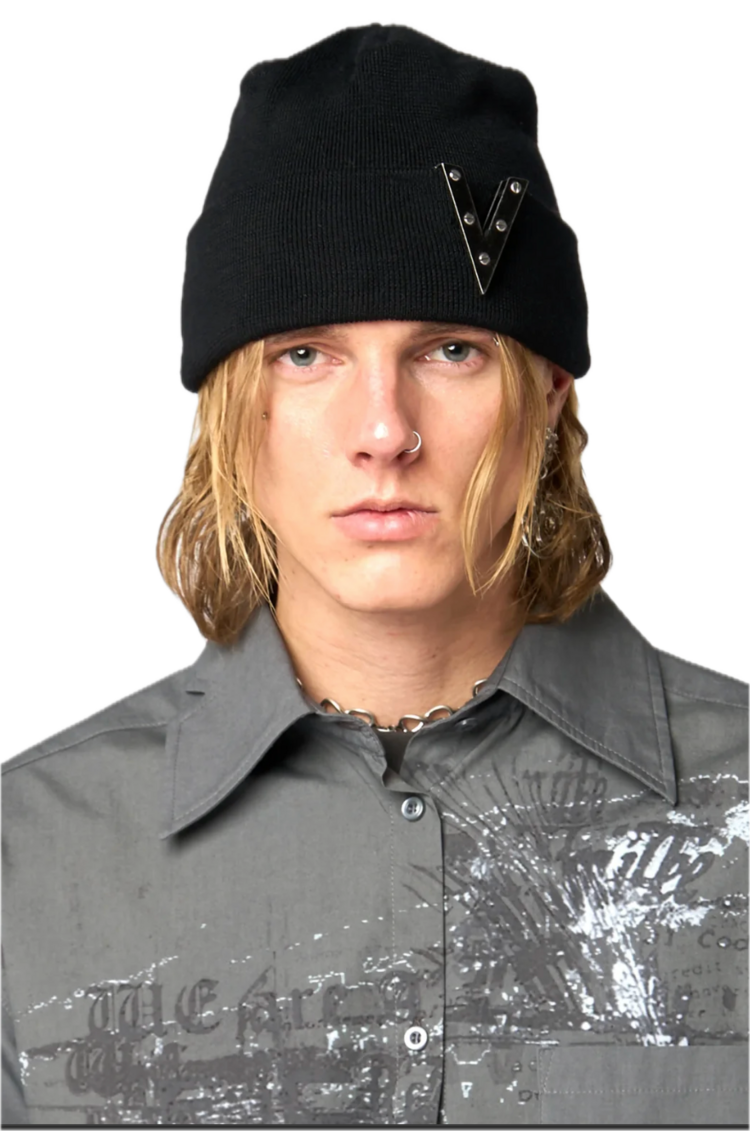 FINE CHAOS Metal Cut Beanie 'Black'