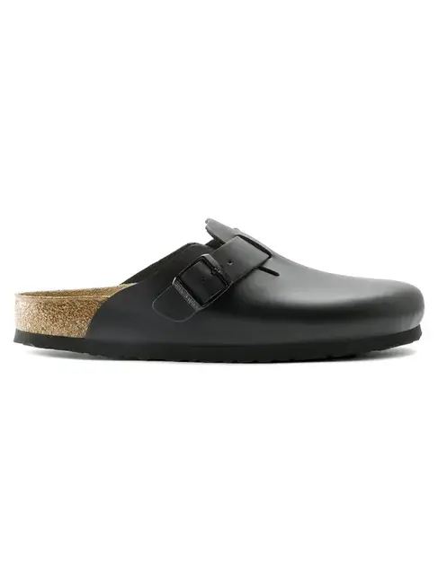 Birkenstock Boston Natural Leather 'Black'