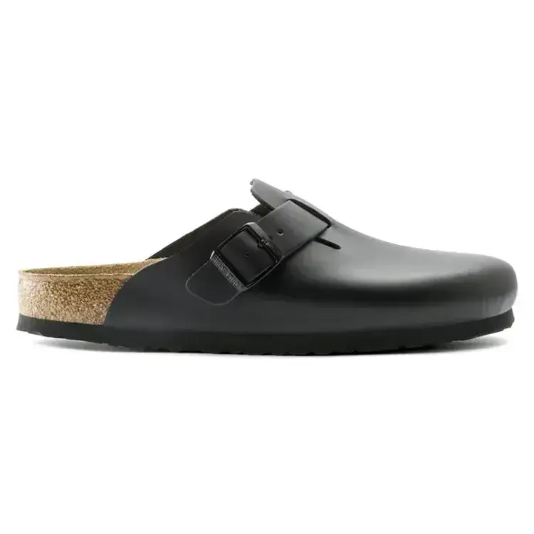 Birkenstock Boston Natural Leather 'Black'