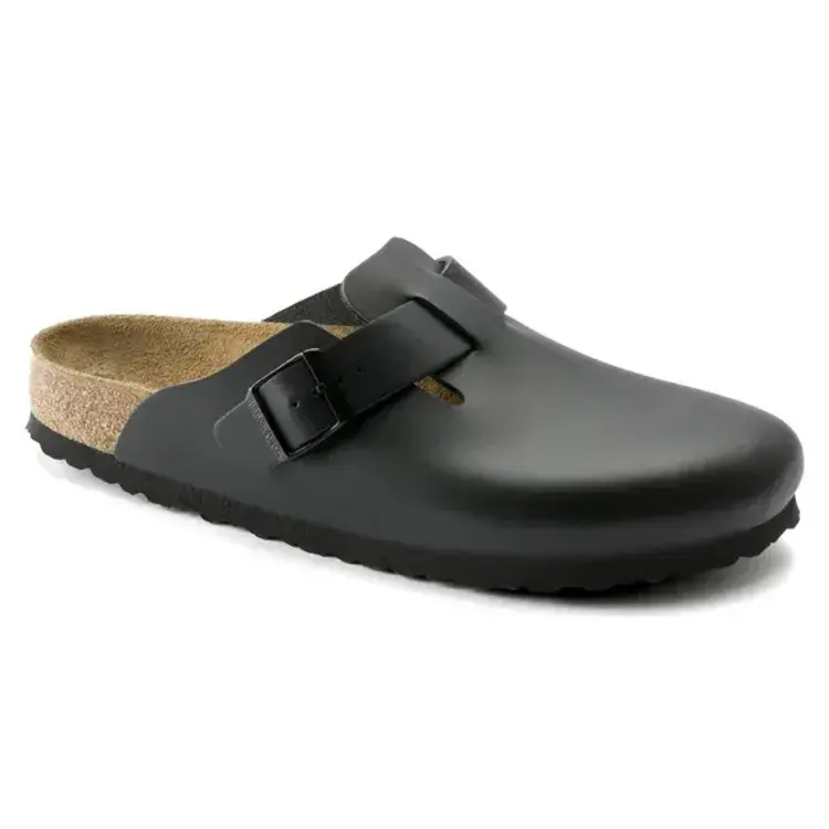 Birkenstock Boston Natural Leather 'Black'