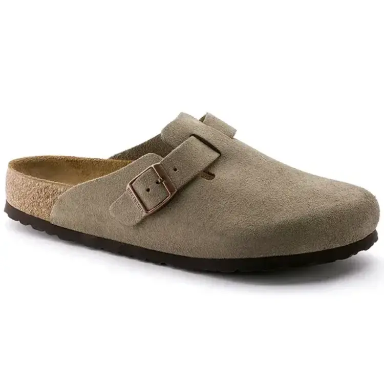 Birkenstock Boston Soft Footbed Suede 'Taupe'