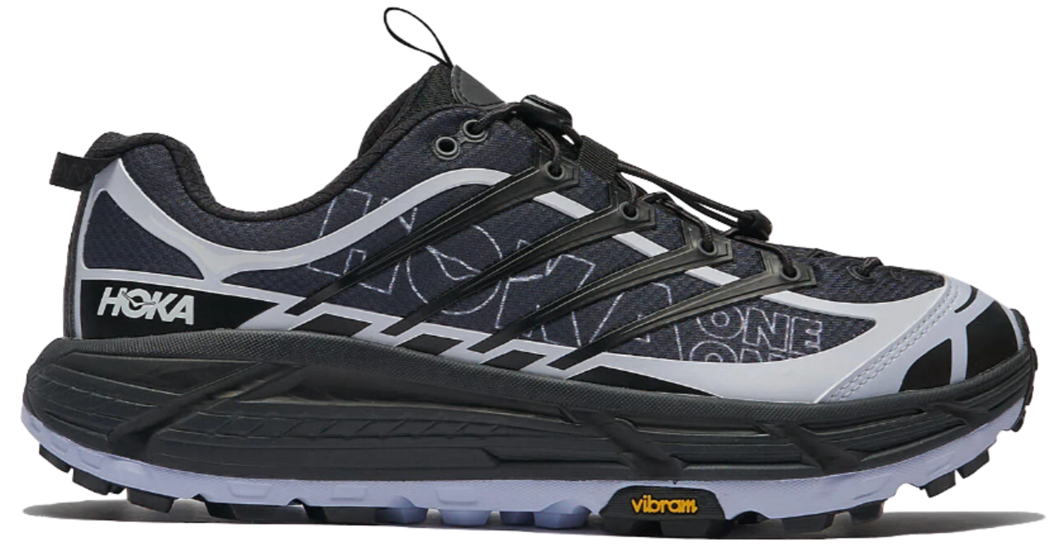 HOKA U Mafate Three2 Wordmark Sneakers 'Carbon Black' | HALO