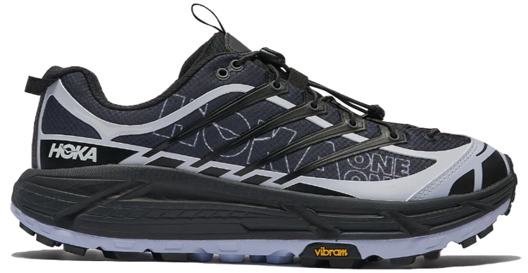 HOKA U Mafate Three2 Wordmark Sneakers 'Carbon Black/Ambient Blue'