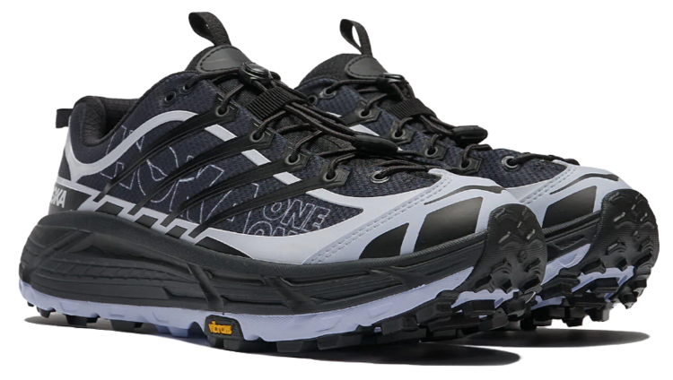 HOKA U Mafate Three2 Wordmark Sneakers 'Carbon Black/Ambient Blue'