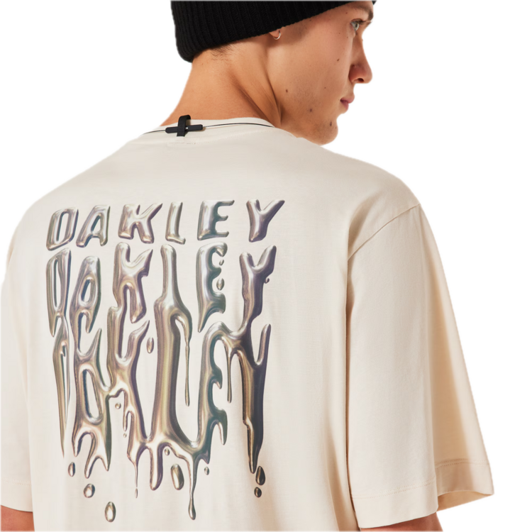 OAKLEY Stacked Metal Tee 'New Granite Grey'