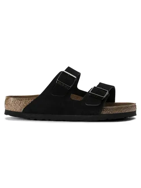 Birkenstock Arizona Soft Footbed Suede 'Black'