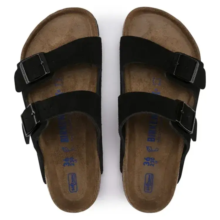 Birkenstock Arizona Soft Footbed Suede 'Black'
