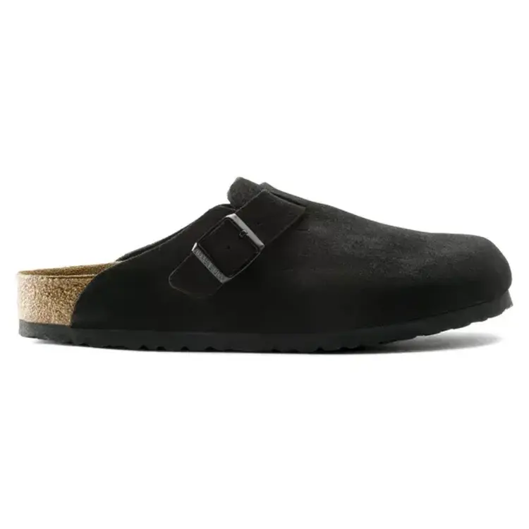 Birkenstock Boston Soft Footbed Suede 'Black'