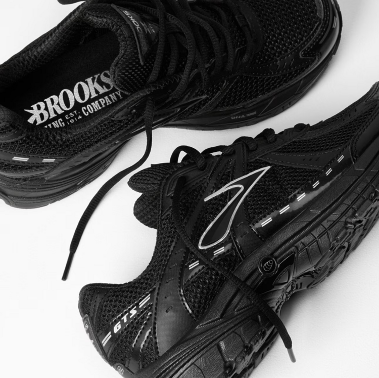 Brooks Adrenaline GTS 10 Sneakers 'Black/Ebony/Silver'