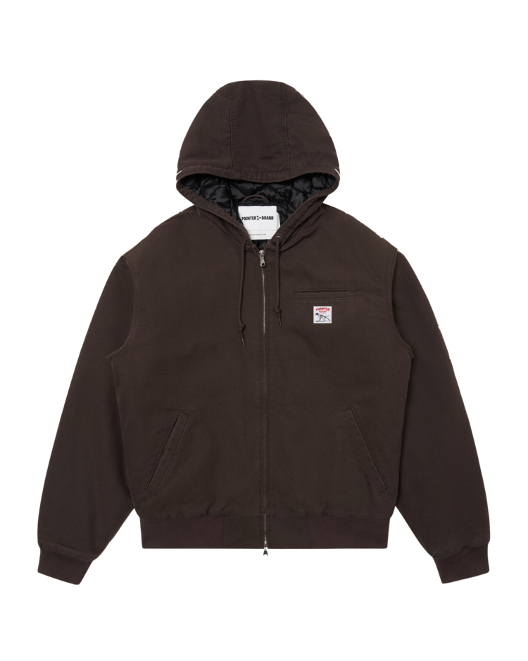 Pointer Brand Easy Work Padded Jacket 'Slate Black Garment Washed'