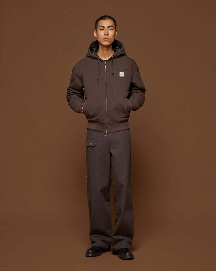 Pointer Brand Easy Work Padded Jacket 'Slate Black Garment Washed'