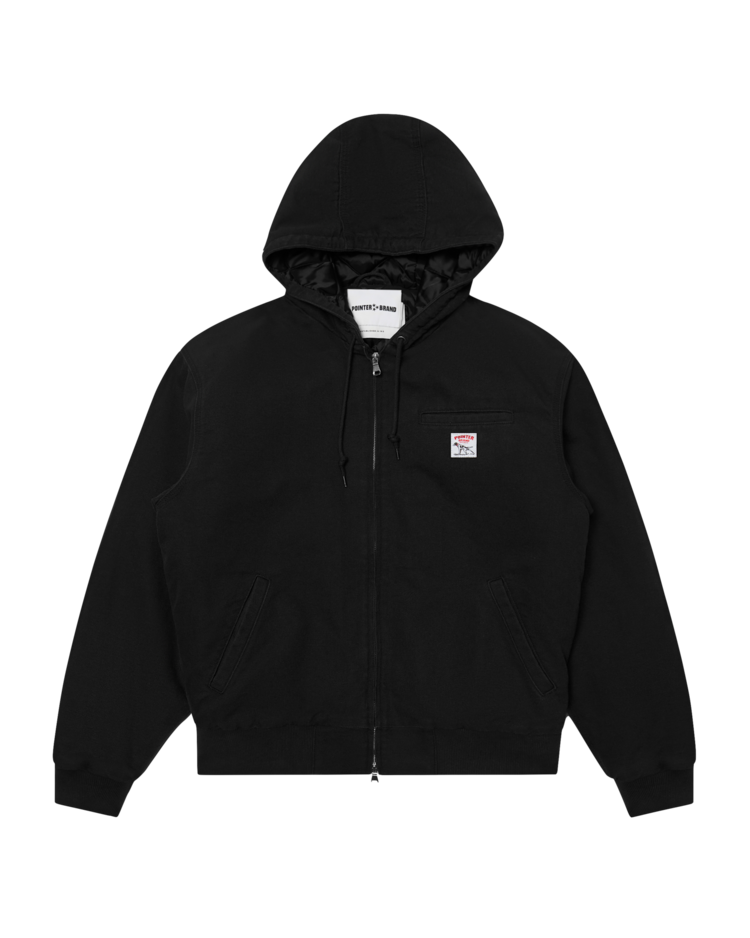 Pointer Brand Easy Work Padded Jacket 'Black Garment Washed'