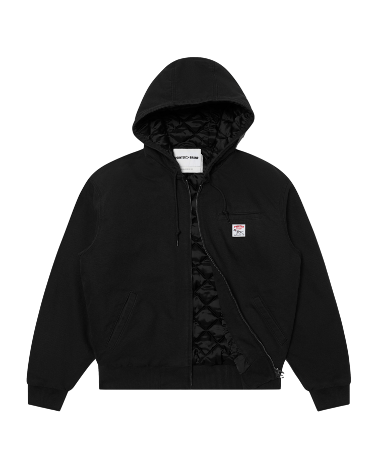 Pointer Brand Easy Work Padded Jacket 'Black Garment Washed'