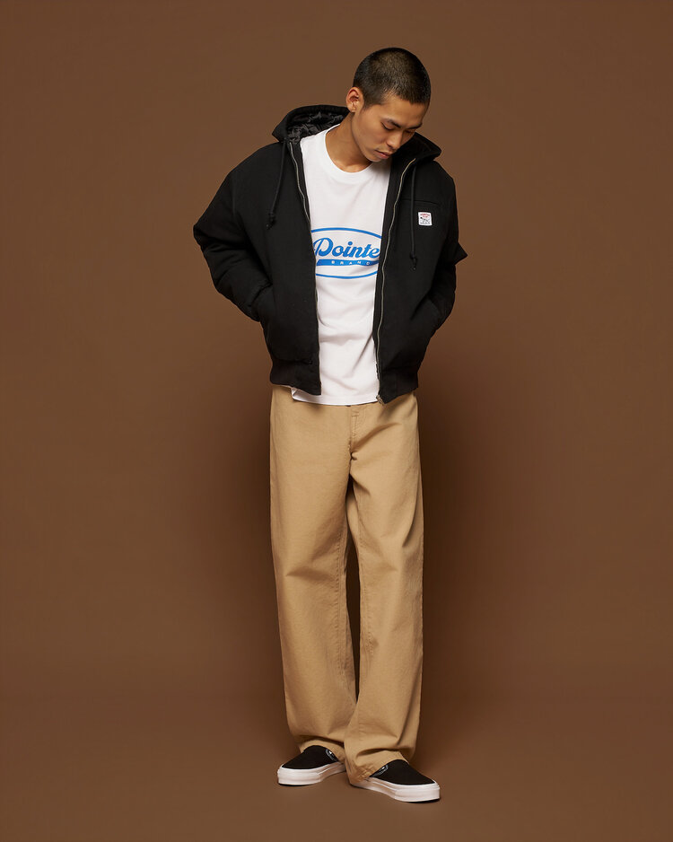 Pointer Brand Easy Work Padded Jacket 'Black Garment Washed'