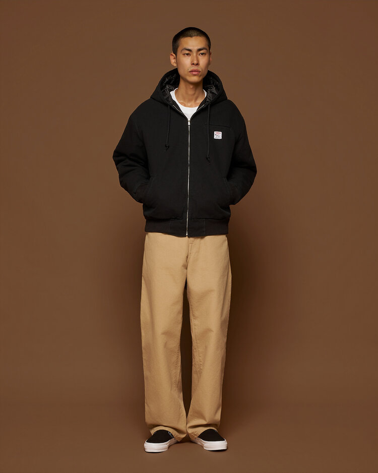 Pointer Brand Easy Work Padded Jacket 'Black Garment Washed'