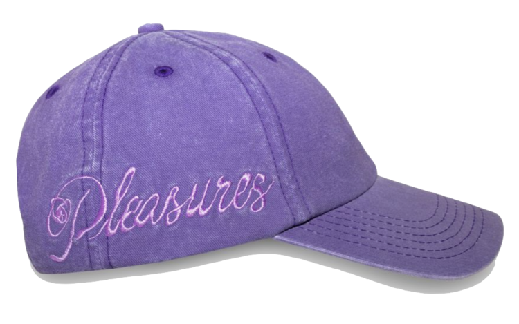 Pleasures Scrawl Polo Cap 'Eggplant'