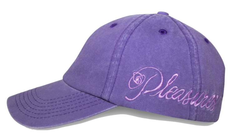 Pleasures Scrawl Polo Cap 'Eggplant'