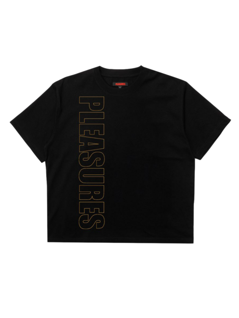 Pleasures Outline Heavyweight T-Shirt 'Black'