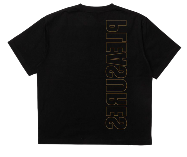 Pleasures Outline Heavyweight T-Shirt 'Black'