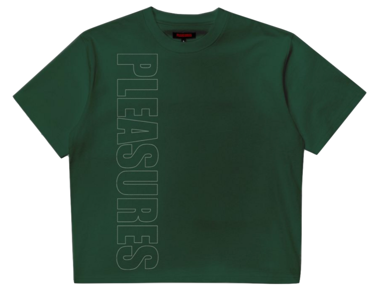 Pleasures Outline Heavyweight T-Shirt 'Green'