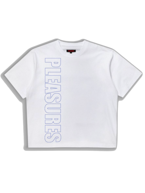 Pleasures Outline Heavyweight T-Shirt 'White'