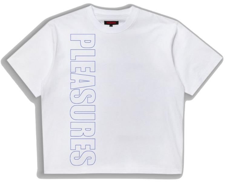 Pleasures Outline Heavyweight T-Shirt 'White'
