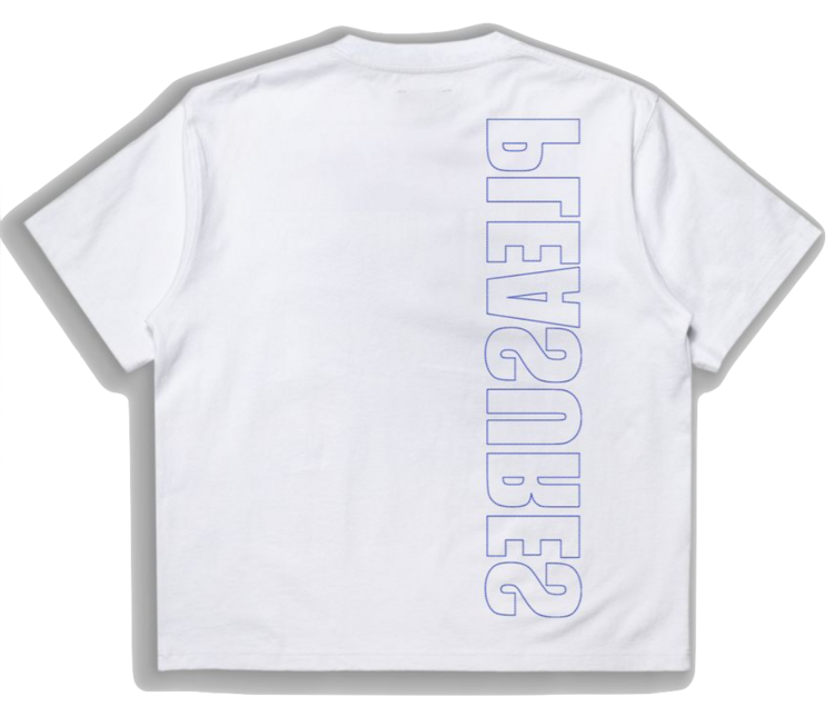 Pleasures Outline Heavyweight T-Shirt 'White'