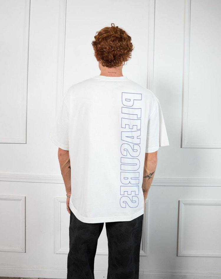 Pleasures Outline Heavyweight T-Shirt 'White'